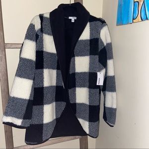 NWT Sonoma Buffalo Check Sherpa Jacket